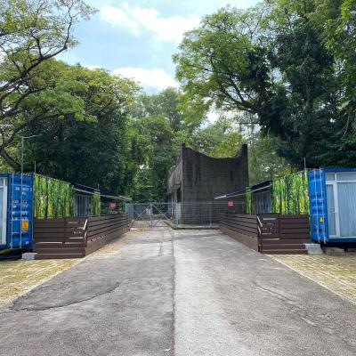 Shipping Container Hotel at Haw Par Villa GoogleMap Address 27 Zehnder Road Taxi and cars can only enter via Zehnder Road (262 Pasir Panjang Rd 118628 Singapour)