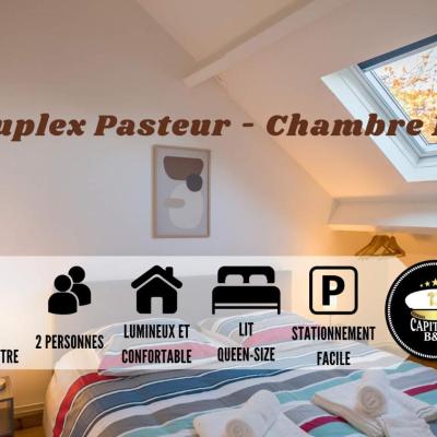 Duplex Pasteur - Chambre 1 - Chambre Privée (60 Avenue Pasteur 10000 Troyes)